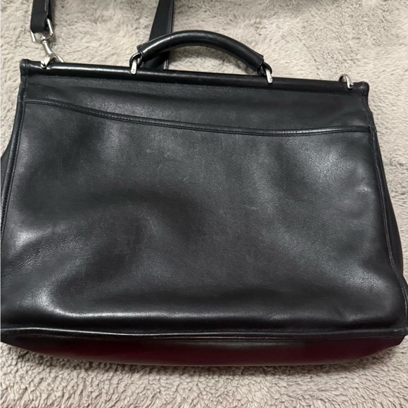 Coach 5266 Vintage Beekman Black Briefcase/Laptop Bag W/Turnlock
